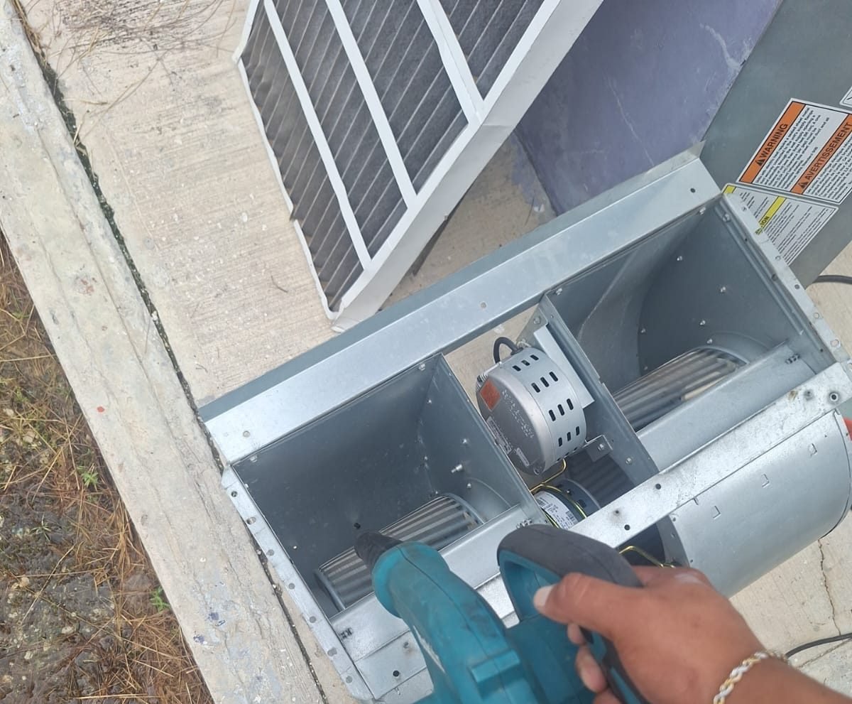 Limpieza de la turbina y motor del ventilador